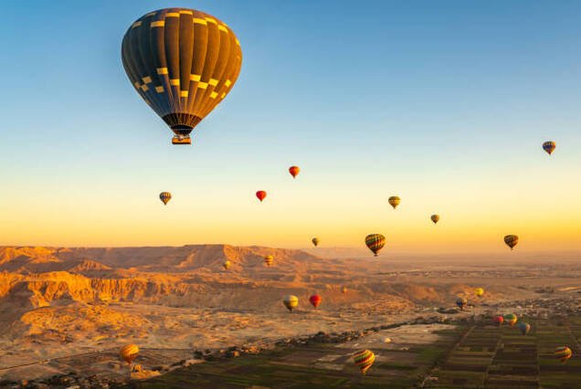 Luxor Hot Air Balloon Ride at Sunrise