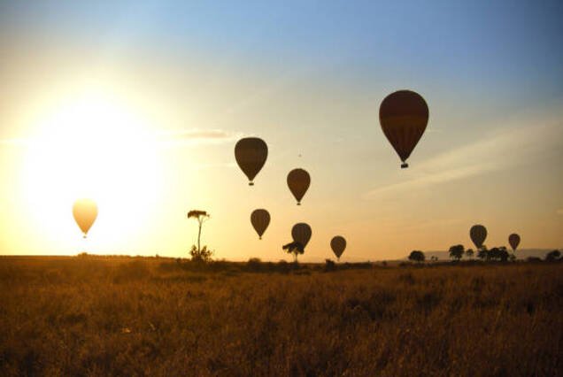 Sunrise Hot Air Balloon Flight over the West Bank