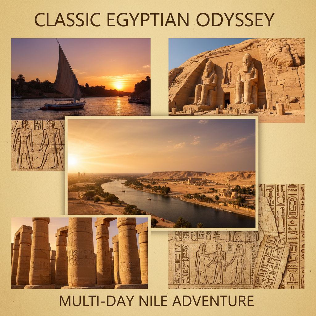 Egypt multi-day tour Nile cruise temples Abu Simbel