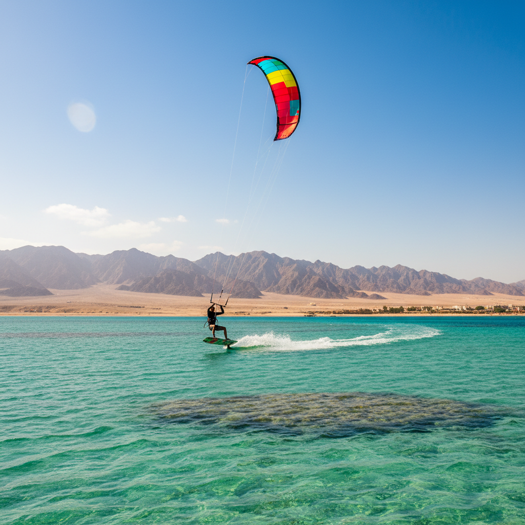 Kite surfing Red Sea Hurghada Egypt