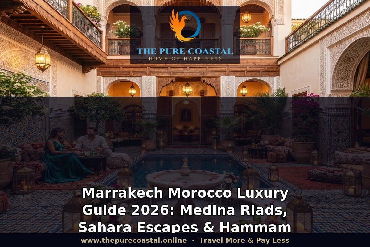 Marrakech Morocco Luxury Guide 2026: Medina Riads, Sahara Escapes & Hammam Rituals | The Pure Coastal